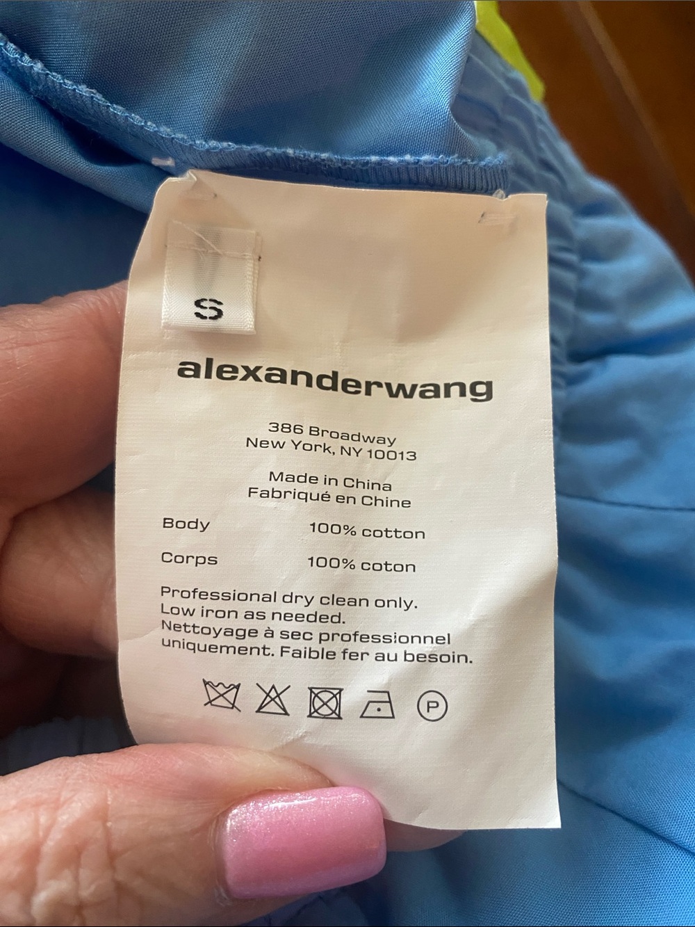 Alexander wang size small blue cotton pants. - Picture 5 of 5